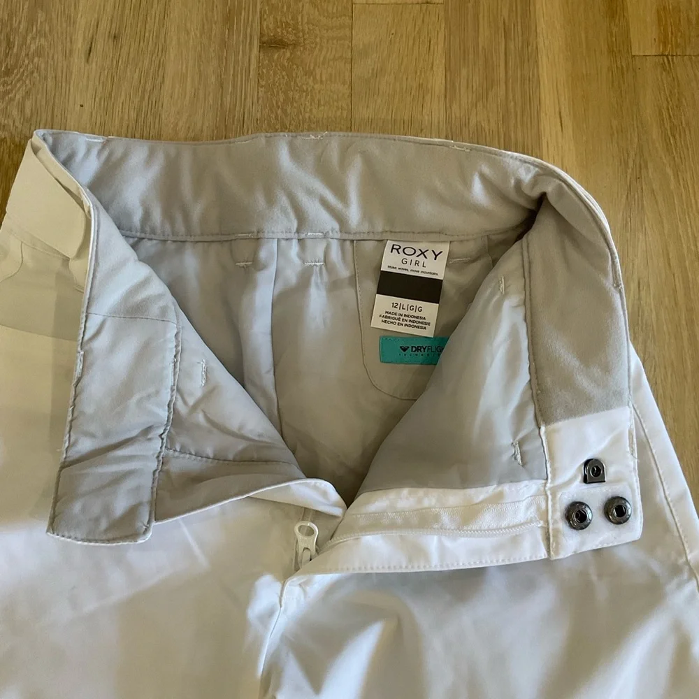 Roxy White Snow Pants - Picture 3 of 3